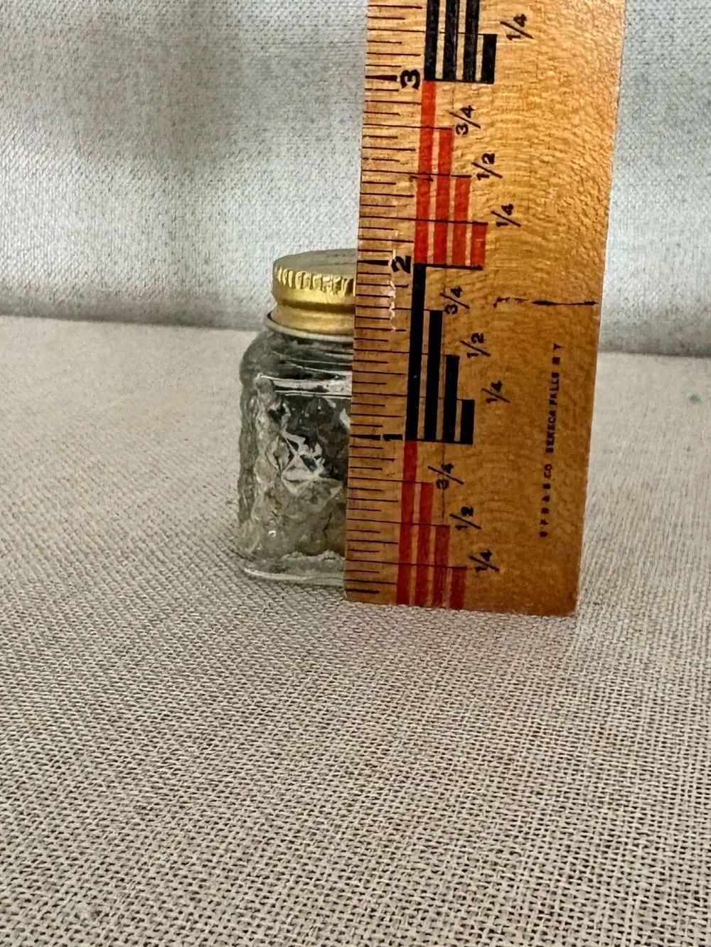 Vintage Sanford’s Gold Ink No. 564 Glass Bottle w/ Original Lid Dried Ink
